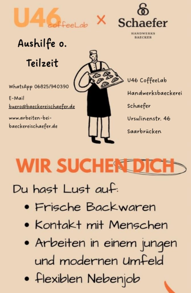 Flexibler Nebenjob – Aushilfe oder flexibler Nebenjob bei U46 coffeeLab