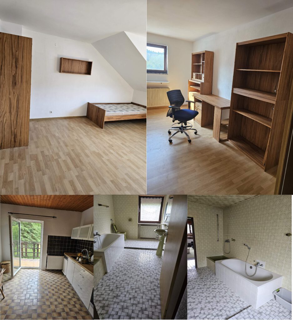 Großes möbliertes WG Zimmer mit Balkon Scheidt zu vermieten