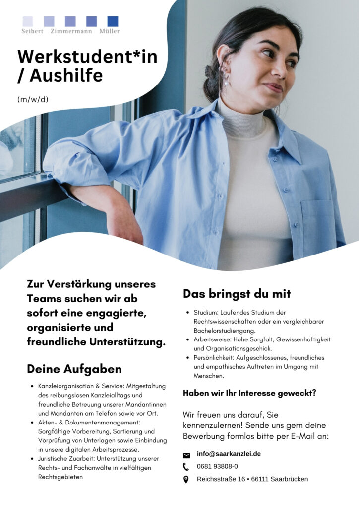 Aushilfe/ Werkstudent*in