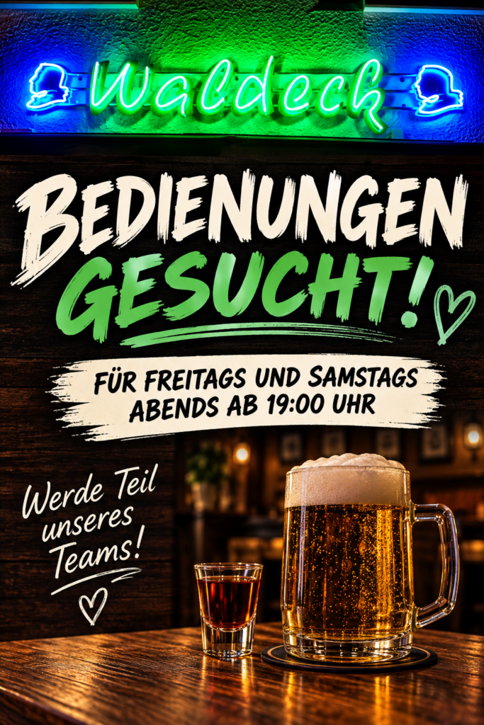 Bedienung für unsere Dorfkneipe