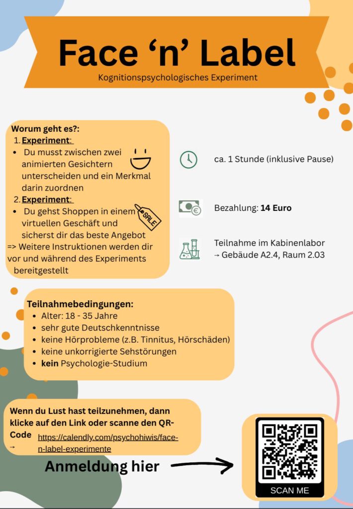 Verdiene 14€ bei der Face ’n‘ Label-Studie